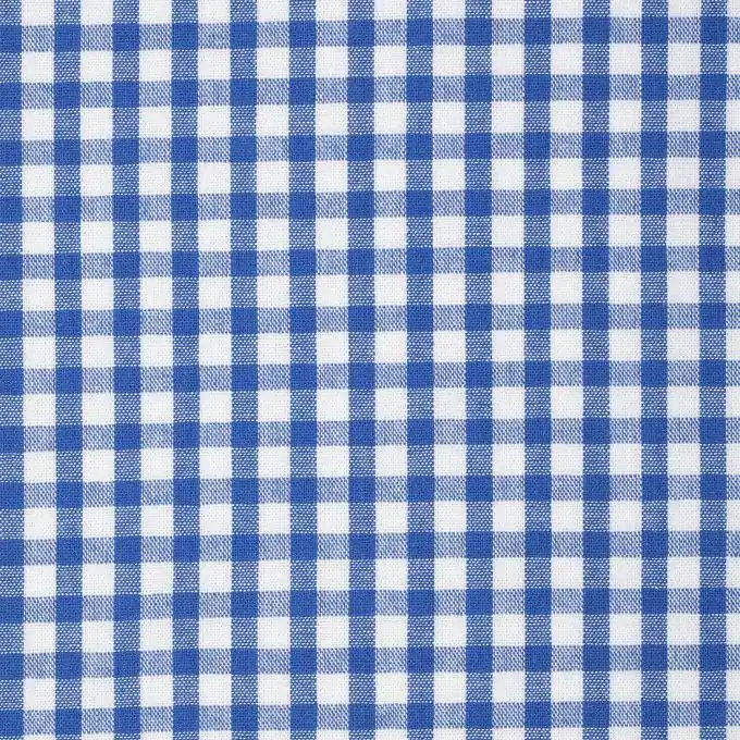 Baumwollstoff Vichy-Karos blau und weiß Geld-Zurück-Garantie