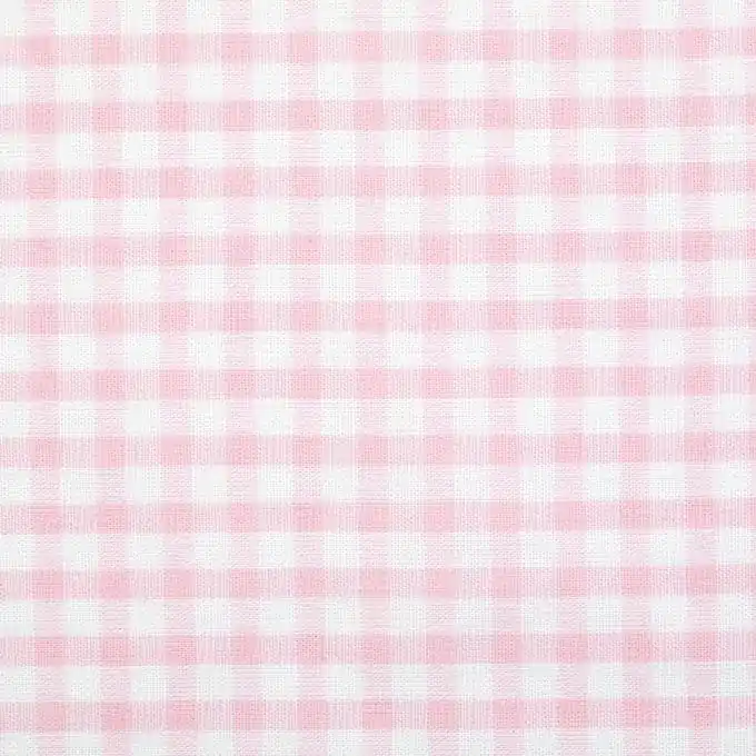 Baumwollstoff Vichy-Karos rosa und weiß Preiswert