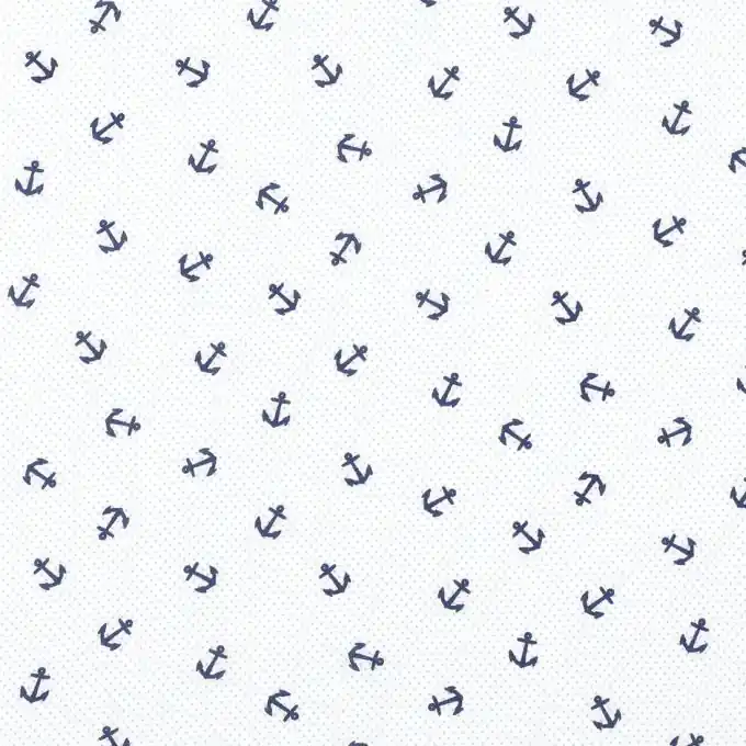 Popeline Anker blau Günstig