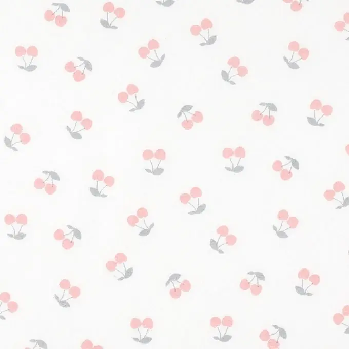 Popeline Kirschen rosa Heute Kaufen