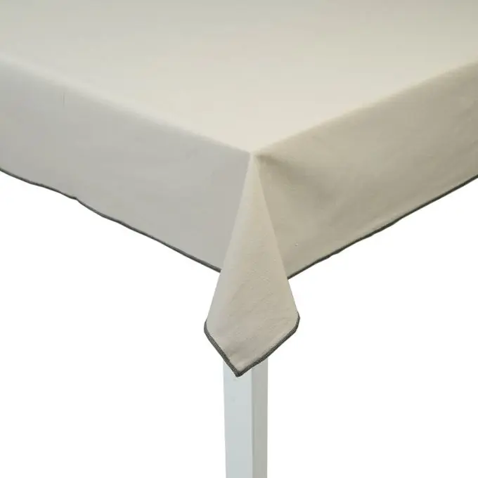 Rechteckige Tischdecke Naturweiss Exklusiv