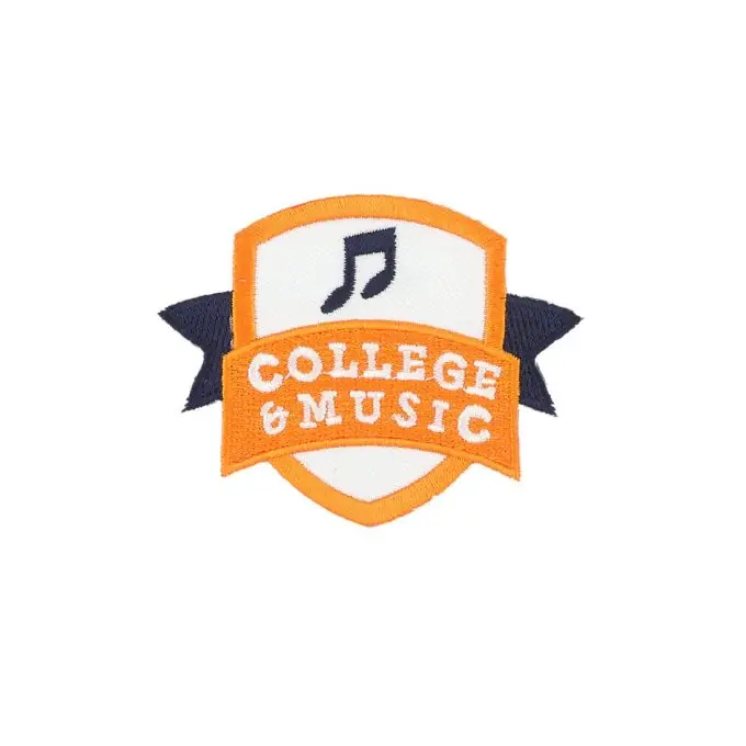 Geprüft Bügelbild Music