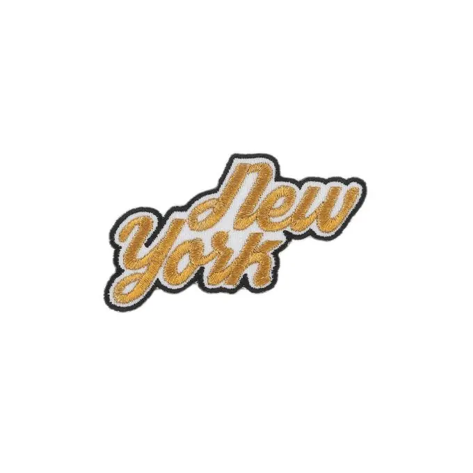 Bügelbild New York goldfarben Sonderaktion