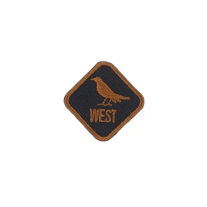 Thermoklebendes Patch West Schwarz/Braun Super-Preis
