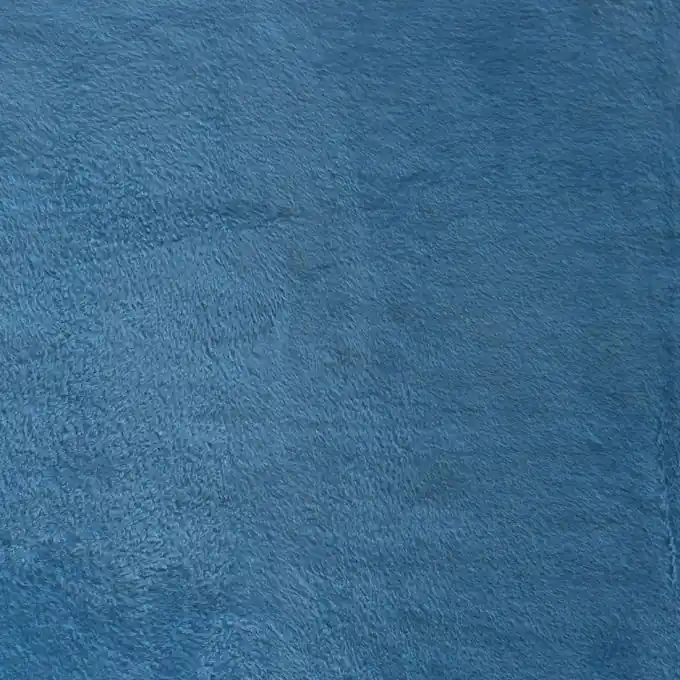 Kostenloser Rückversand Plüschstoff Petrolblau