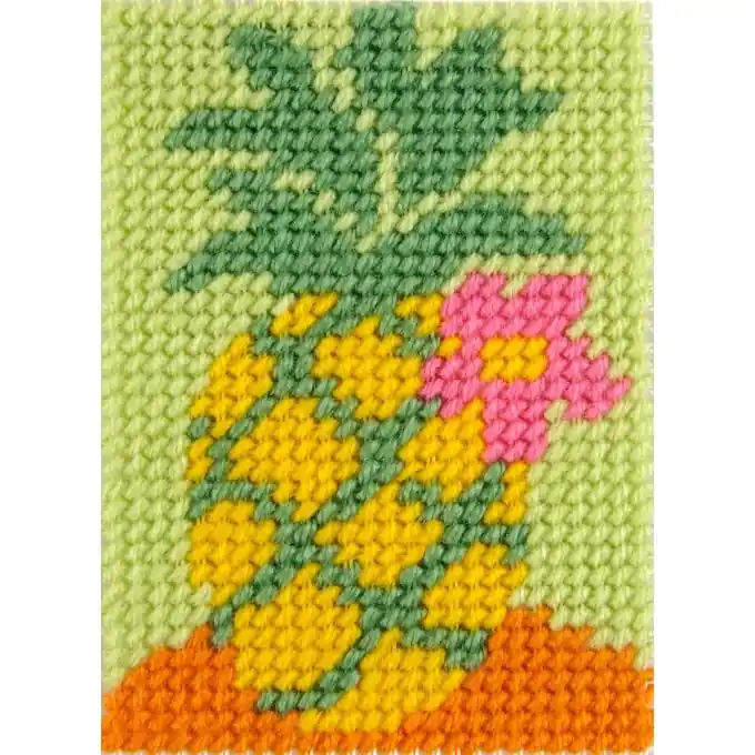 Jetzt Kaufen DMC Canvas-Stickerei-Set Ananas Halbstich bunt 13x18cm