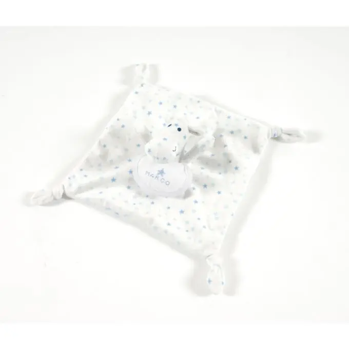 Blaue Stickdecke mit Pferden Neue Ware