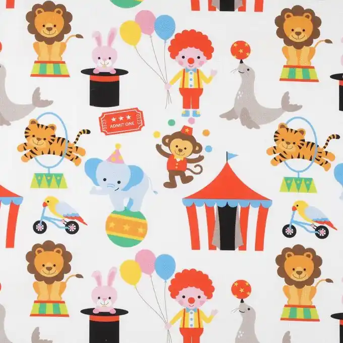 Baumwollstoff Bunt Zirkus Sale