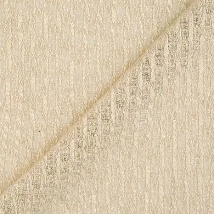 Ecrufarbener durchbrochener Wollstrickstoff Großhandel