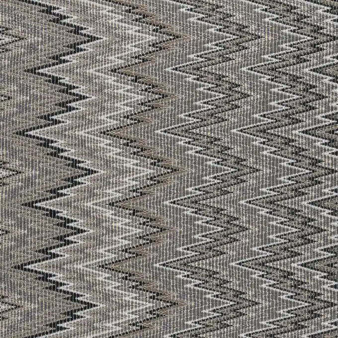 Hochwertig Jacquardstoff goldfarben Zick Zack