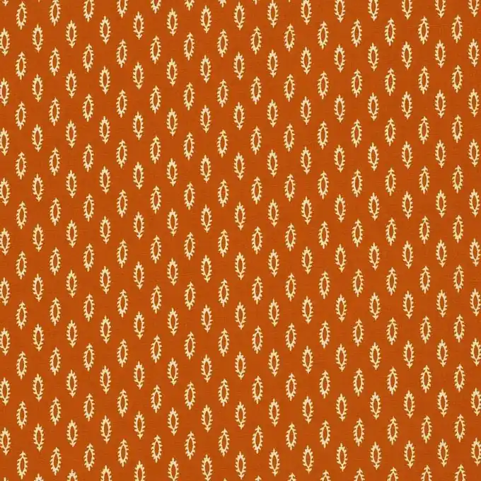 Popeline-Stoff mit Federn in Orange Saisonangebot