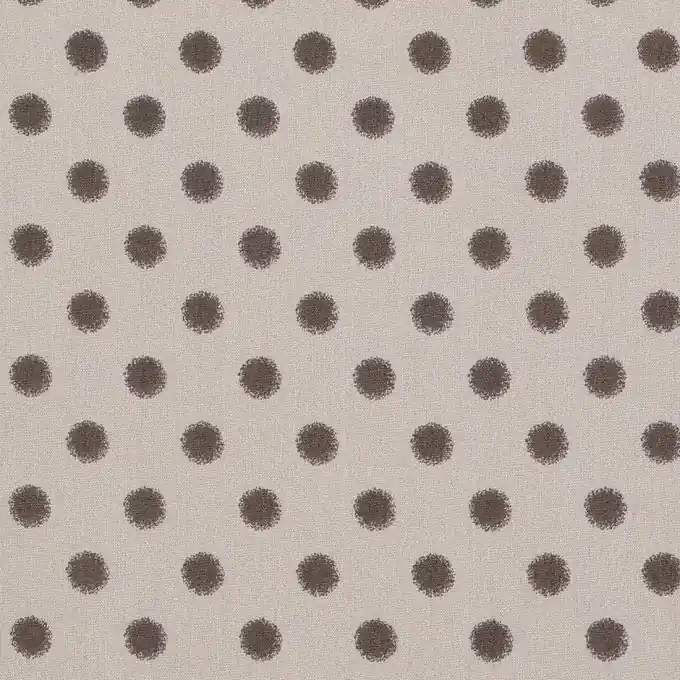 Neu Popeline mit Punkten in Beige und Taupe