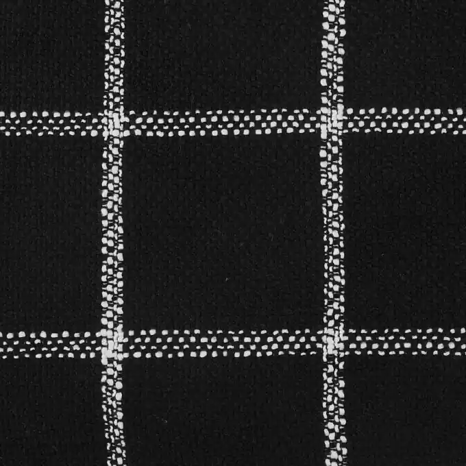 Schwarz-weiß karierter Tweedstoff Jetzt Kaufen