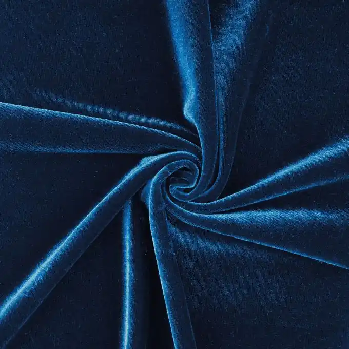 Marineblauer Samtstoff Glatt 147 cm Breite Gleich Bestellen