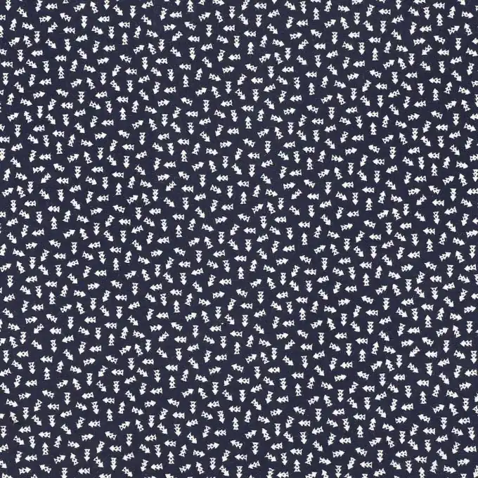 Jerseystoff mit kleinen Tannen Premium