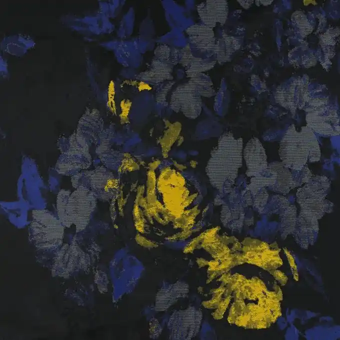 Markenware Jacquard Blumen