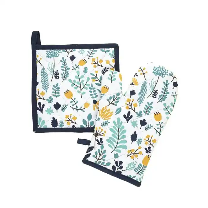 Bestseller Handschuh- und Topflappen-Set Natur