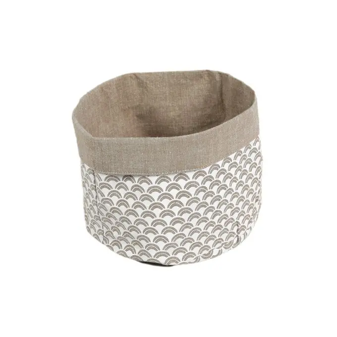 Weißer und taupefarbener Korb Markenware