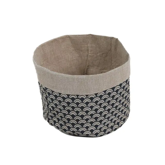 Körbchen Blau/Taupe Handgefertigt