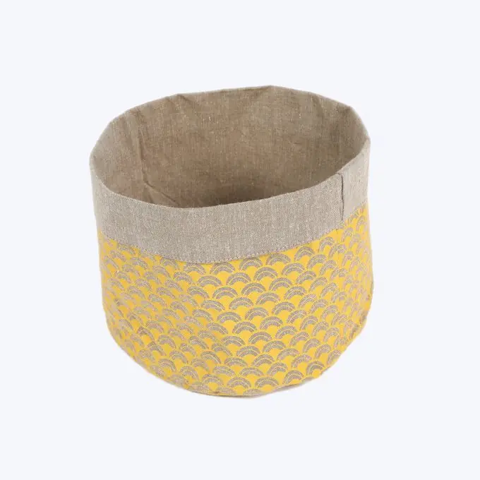 Markenware Körbchen Gelb/Taupe