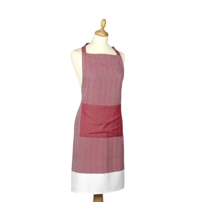 Schürze Jacquard rot 70 x 85 cm Direktkauf