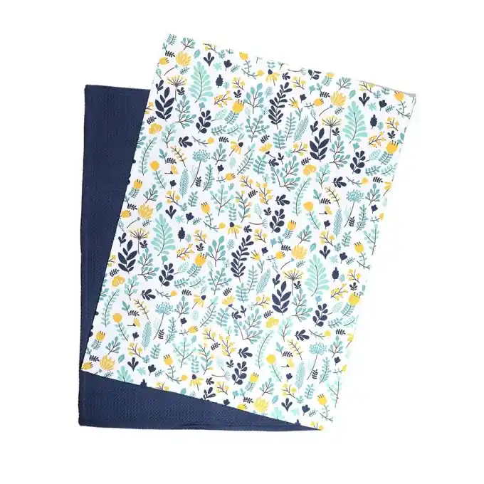 Garantierte Lieferung Set mit 2 Geschirrtüchern Natur