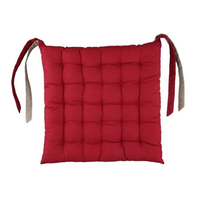 Sitzkissen Rot/Taupe Top-Preis