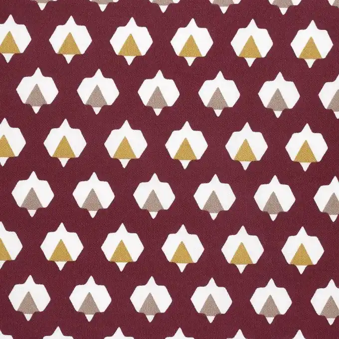 Schnäppchen Baumwollstoff Moucharabie Weinrot
