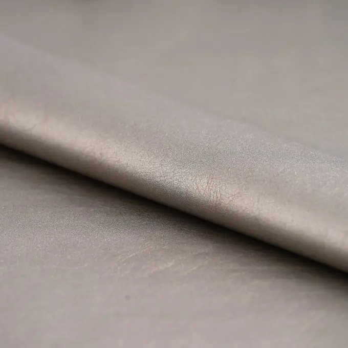 Schnäppchen Weiches goldfarbenes Kunstledergewebe