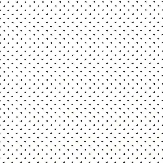 Schwarzer Popeline-Stoff mit Mini-Dreiecken Wochenendangebot