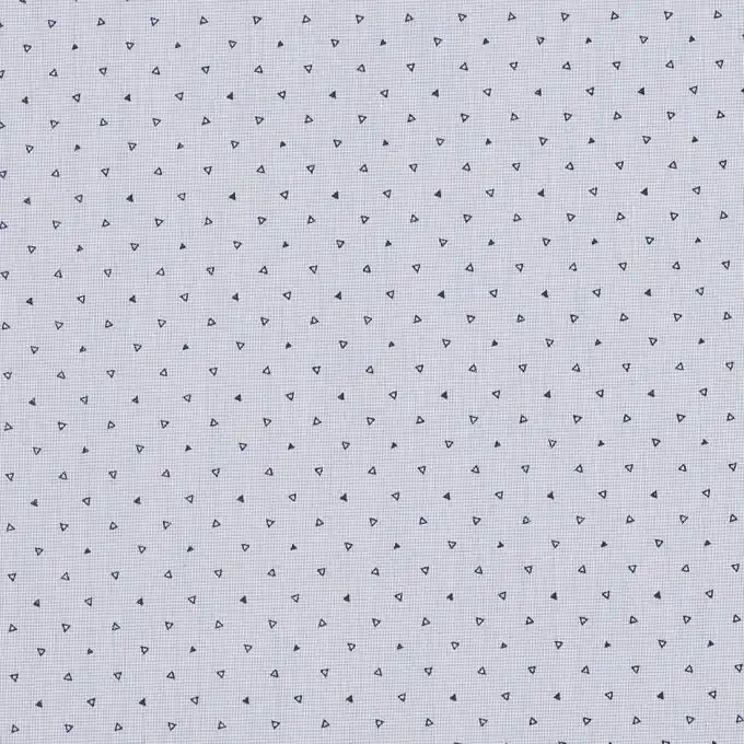 Gratis Versand Popeline-Stoff mit blauen Dreiecken