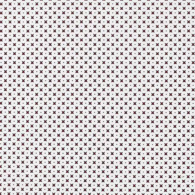 Exklusiv Popelinegewebe mit Kreuzen auf weißem Hintergrund