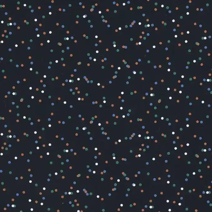 Popeline-Stoff mit bunten Punkten Sichere Zahlung
