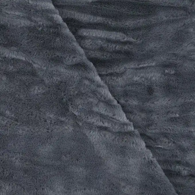 Blauer grauer Kunstpelzstoff Knallerangebot