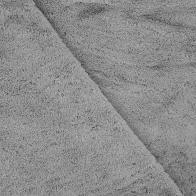 Jetzt Bestellen Hellgrauer Kunstpelzstoff