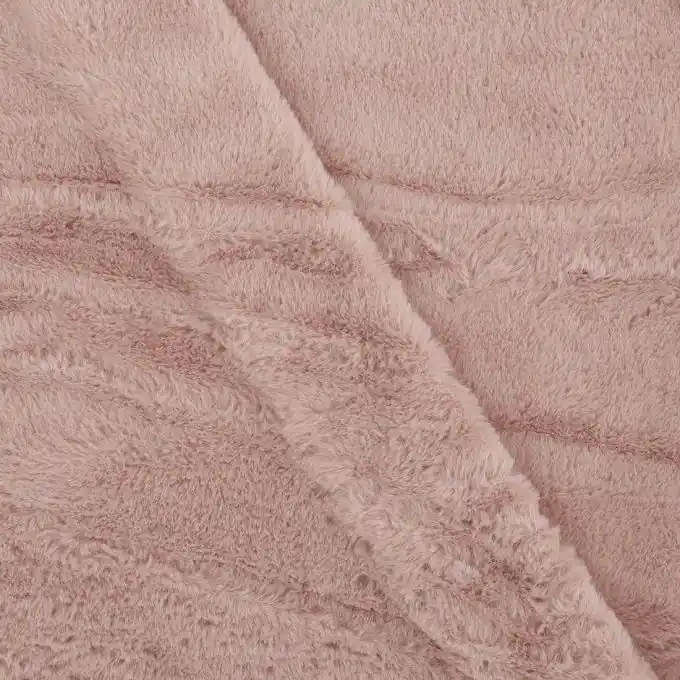 Kostenloser Versand Rosa Plüschstoff Faux Fur 145cm Breite