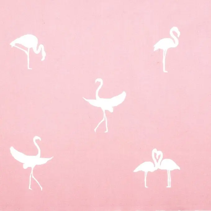 Preis Gesenkt Popelinegewebe mit Flamingos auf rosa Hintergrund