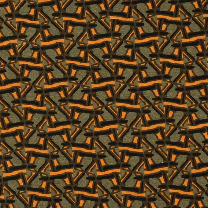 Neu Im Sortiment Brauner Zick-Zack-Jersey