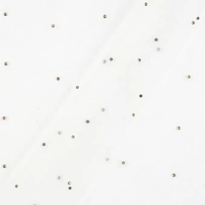 Tüll Ecru Strass Kracherpreis