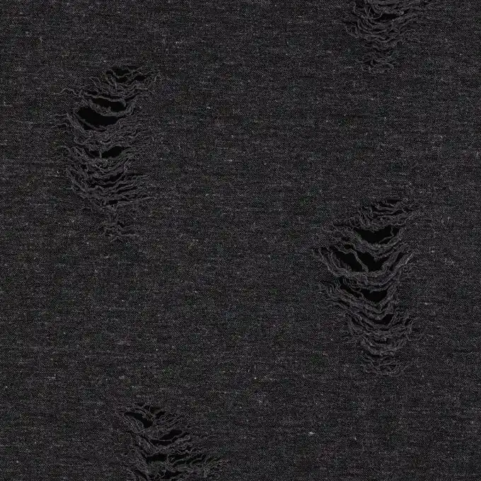 Grauer Strickstoff mit zerrissenem Effekt Beliebt