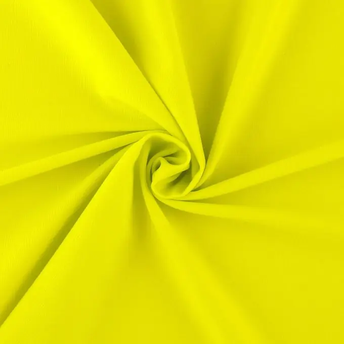 Schwerer atmungsaktiver Stretchstoff in leuchtendem Gelb Handgefertigt