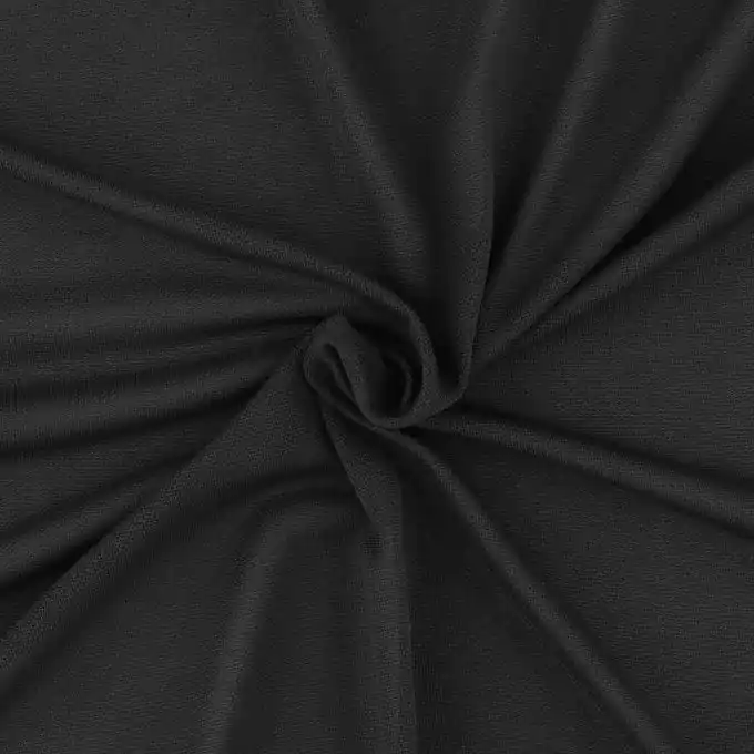 Leichtes und atmungsaktives schwarzes Stretchgewebe Geld-Zurück-Garantie