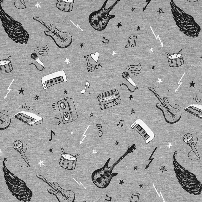 Sweatshirtstoff Musik Online Kaufen