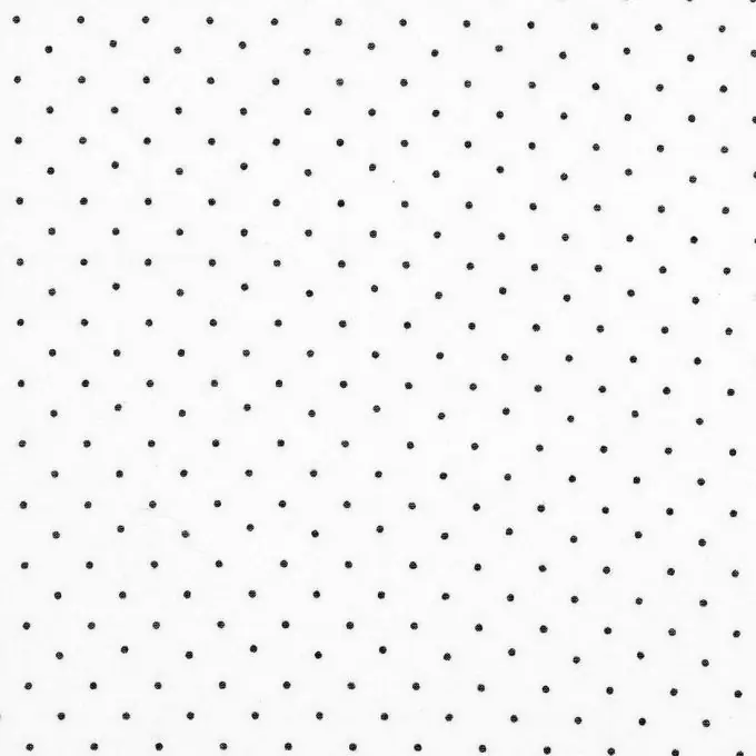 Letzte Chance Jerseystoff mit Minipunkten auf weißem Hintergrund