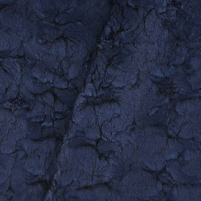 Expressversand Stoff mit geprägtem Samt und blauer Beschichtung