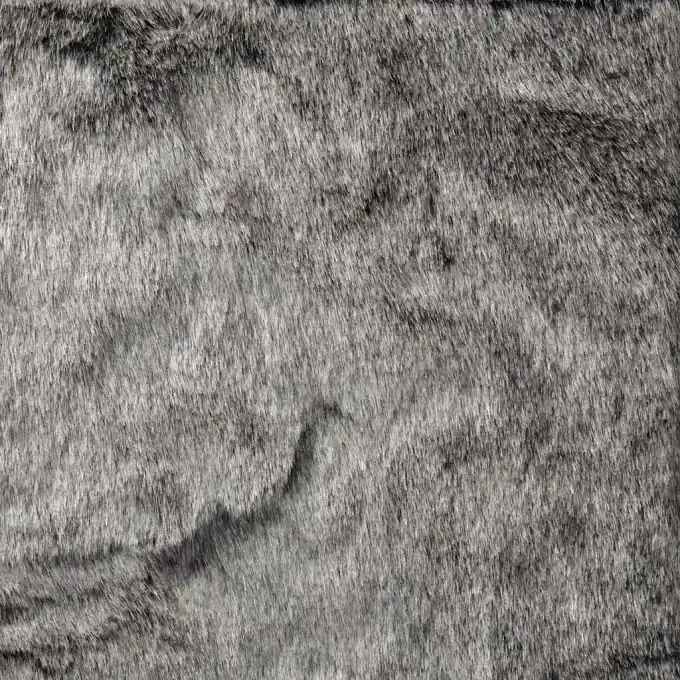 Kostenloser Versand Kunstpelz einfarbig dunkelgrau