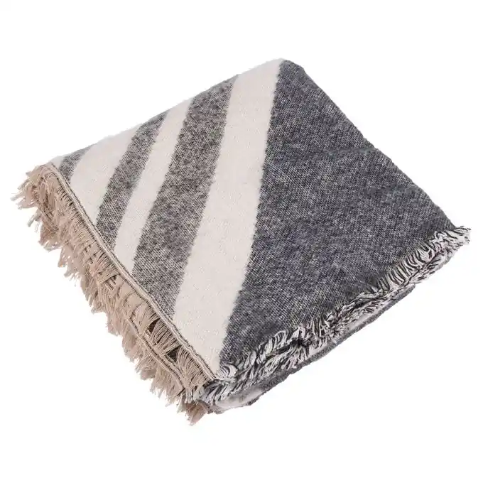 Plaid Acryl grau Sonderaktion