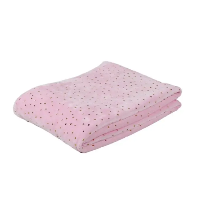 Geld-Zurück-Garantie Tagesdecke Punkte goldfarben