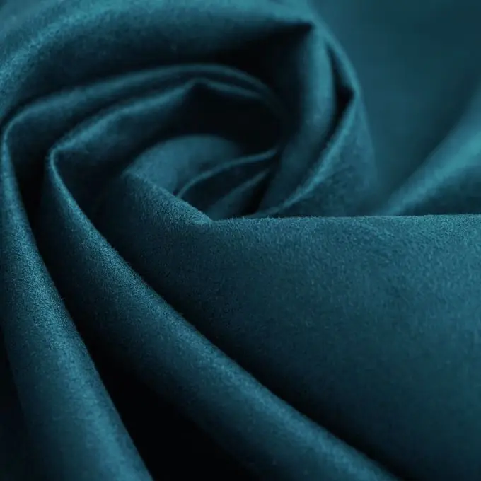 Echt Wildlederimitat Grün