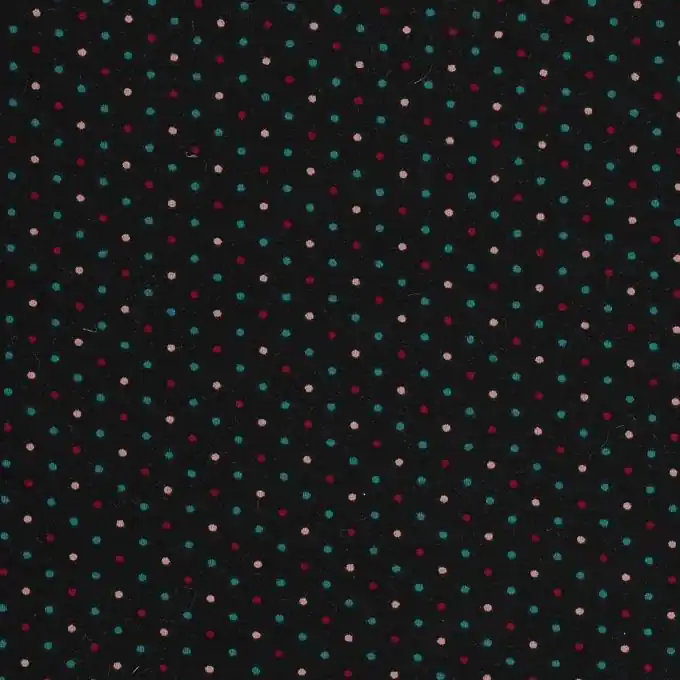 Preiswert Jersey mit dreifarbigen Punkten auf schwarzem Grund